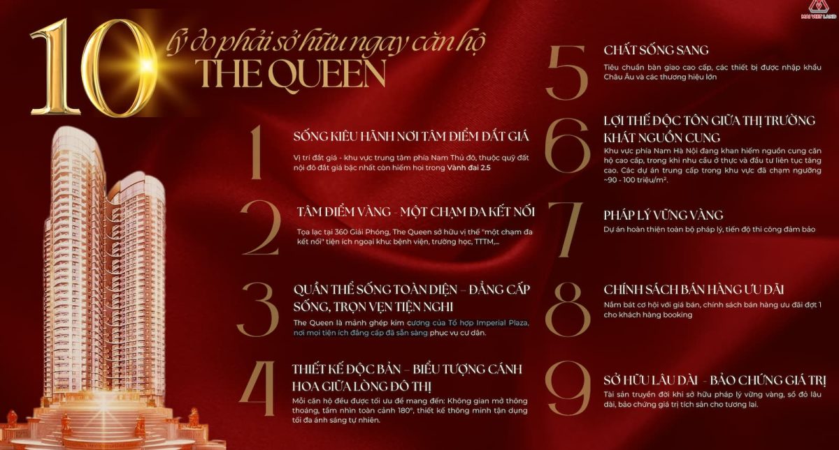 mo ban the queen 360 giai phong dot 1 voi chinh sach sieu hap dan