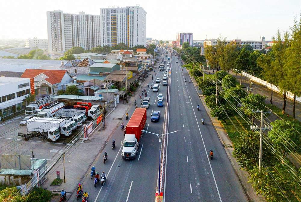 Quốc lộ 13 đang được quy hoạch mở rộng lên 8 làn xe